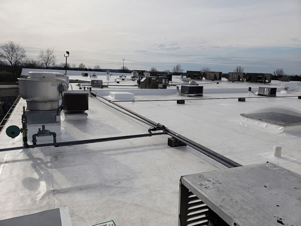 Commercial Roof installed by Manchester Roofing Systems