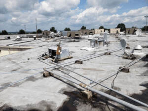 Old Commercial Roof before replacement