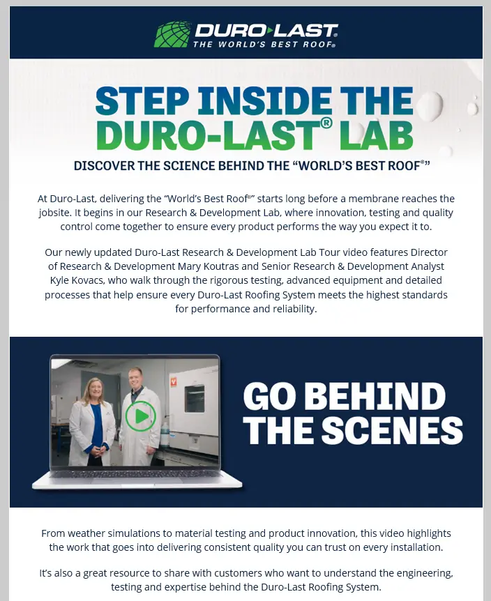 Duro-last Lab Tour
